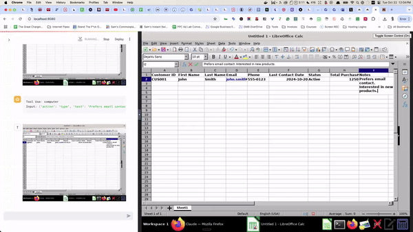 Excel Data Processing with Computer Use
